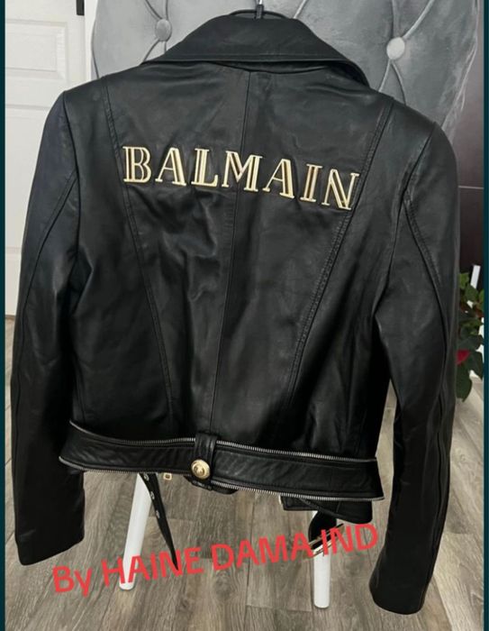 Geaca piele dama balmain