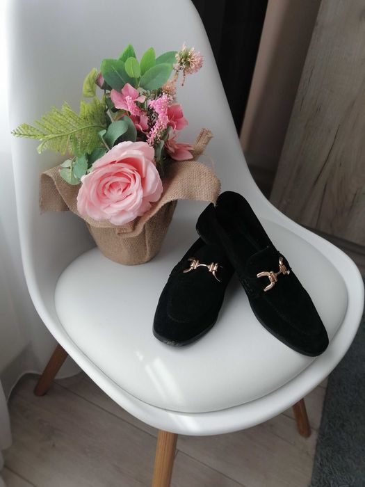 Мокасини Mohito. Естествен велур. Размер 38 уголемени. Стелка 26см