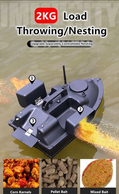 Нова Лодка за захранка с GPS и автопилот D18