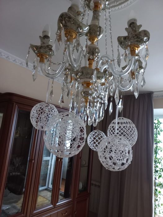 Новогодные шары вязанные