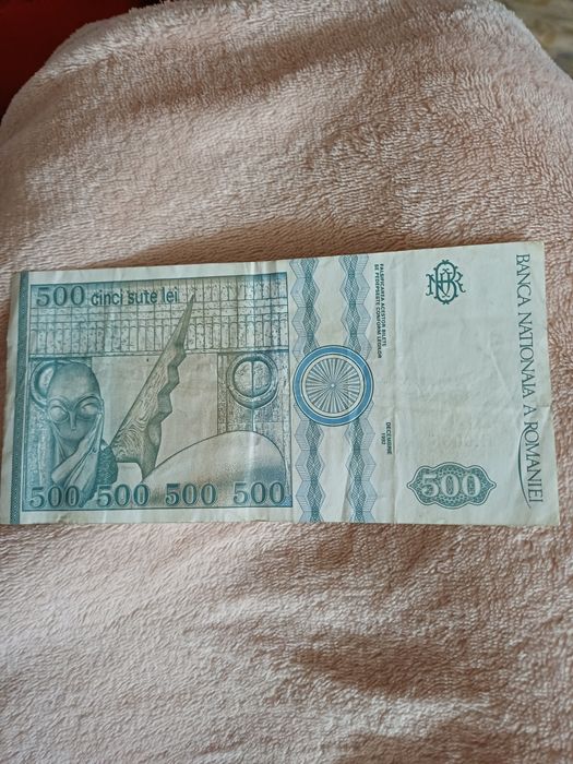 Bacnota noua de 500lei ,cu  Constantin Brancusi. din anul 1992 ,stare impecabila.