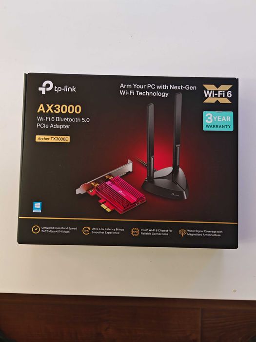 tp-link  AX3000 Wi-Fi 6 Bluetooth 5.0 PCIe адаптер