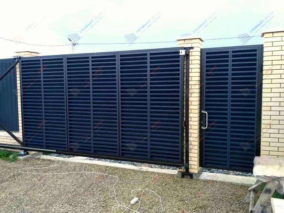 Забор жалюзи из металла