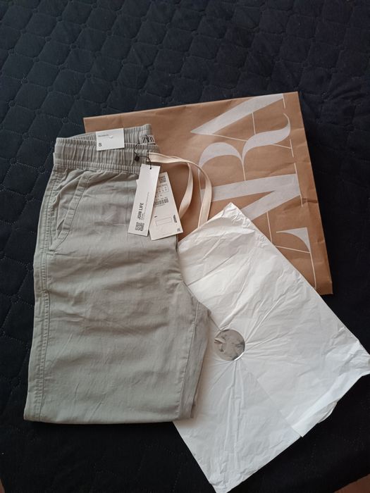 Мъжки панталон ZARA лен