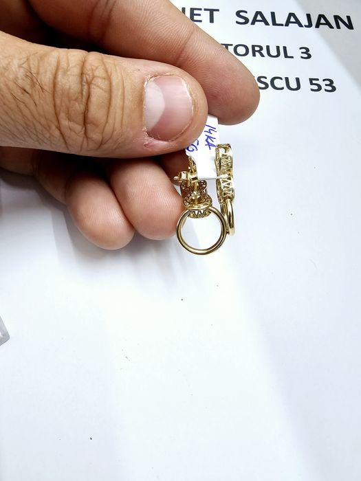 Vand cercei din aur 14 k 2.85 g cod 367