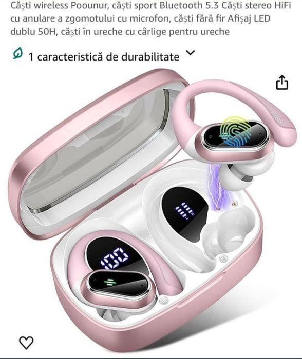 Oferta ! Casti wireless Bluetooth ,  display LED,  Sigilate !