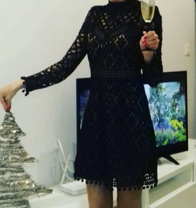 Дантелена рокля, тюлени рокли Zara