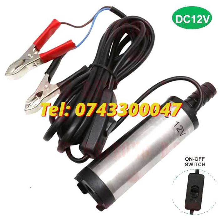 pompa 19mm cablului submersibila 12V 12litri per minut pentru golit