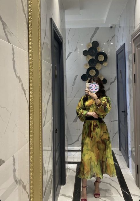 Очень красивая турецкая платья из шифона, размеры 46 и 48