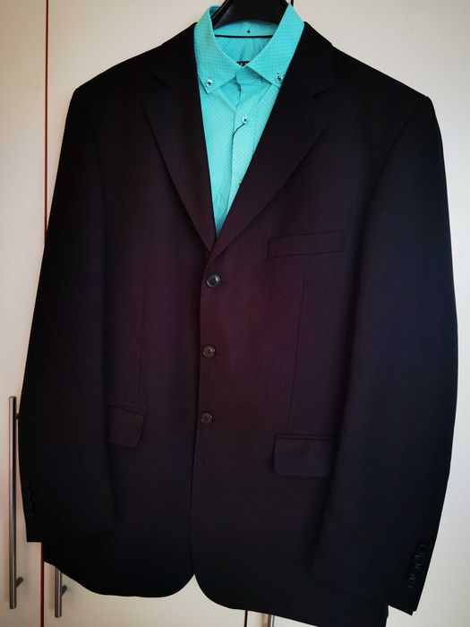 Мъжки костюм черен сако и панталон