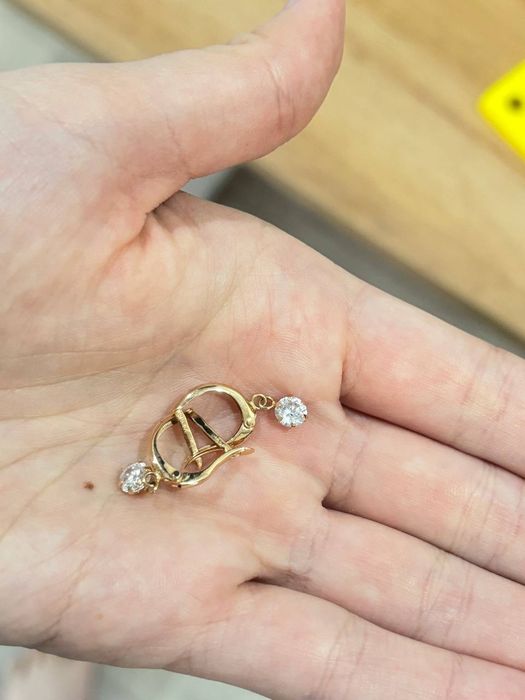 Кольцо и серьги золотые