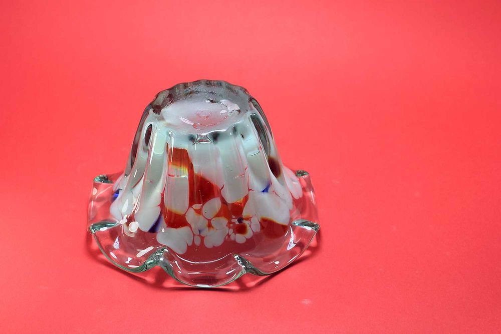 #Конфетница из цветного стекла - Вазочка под сладости времен СССР