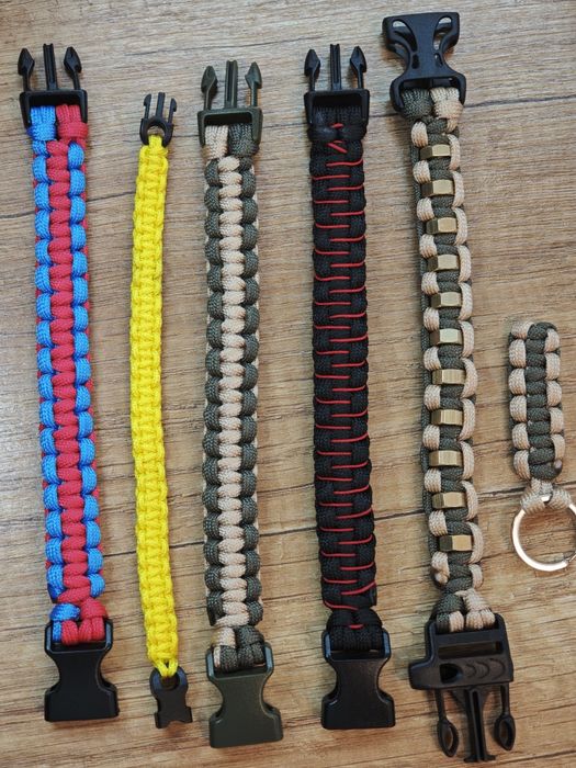 Изработка на Paracord гривни и ключодържатели във всякакви форми