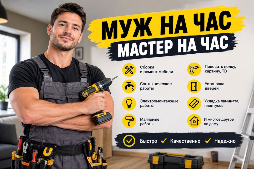 МУЖ НА ЧАС | МАСТЕР НА ЧАС выполняем работу качественно и со вкусом
