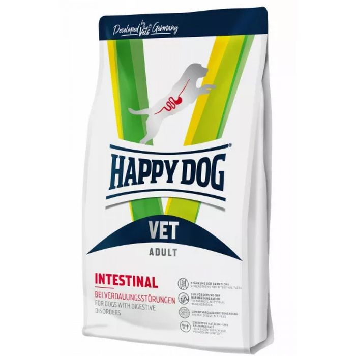 Vet Life Natural Diet Dog Struvite и Happy Dog VET Diet Intestinal