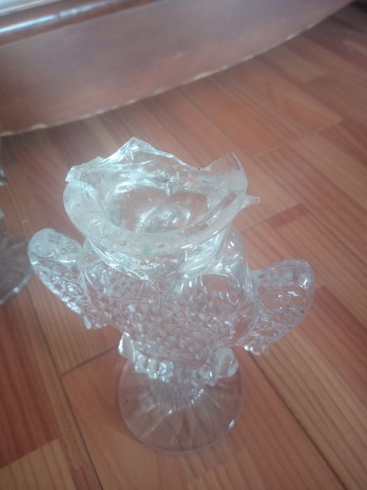 Хрустальные подсвечники"Сова"