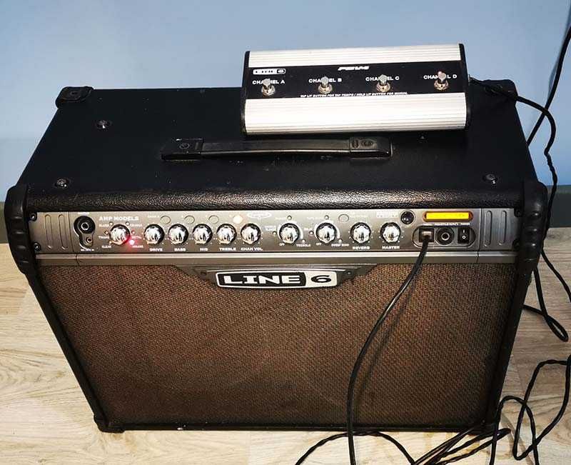 Усилвател за китара кубе Line 6 Spider III 120 вата и FBV4 суич педал