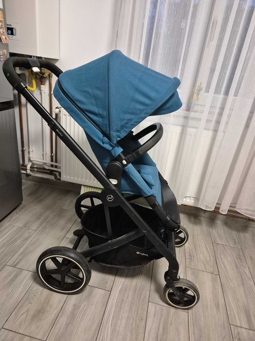 Carucior 2 in 1 CYBEX Balios S 5 puncte, 0 luni-4 ani turcoaz-negru