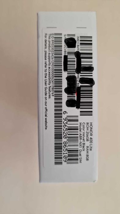 Telefon mobil HONOR 400 Lite, Dual SIM, 8GB RAM, 256GB, Velvet Black