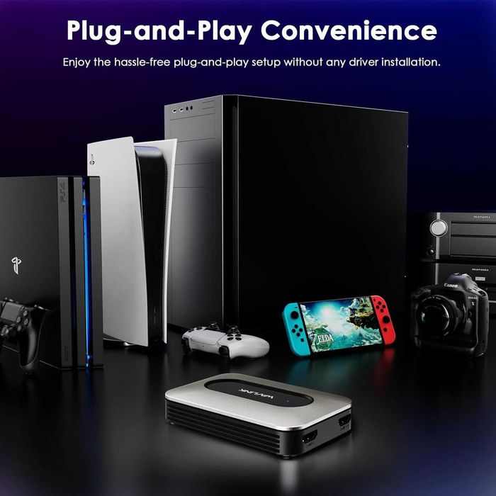 WAVLINK 4K60Hz HDMI видео карта за заснемане с аудио миксер