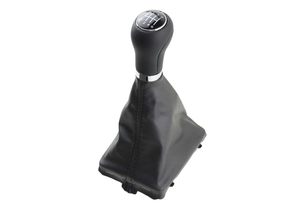 Кожена Топка за скоростен лост с Маншон за Ауди Audi A4 B8 А5 Q5 6ск.