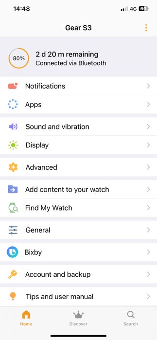 Samsung Gear S3 Frontier  Excellent