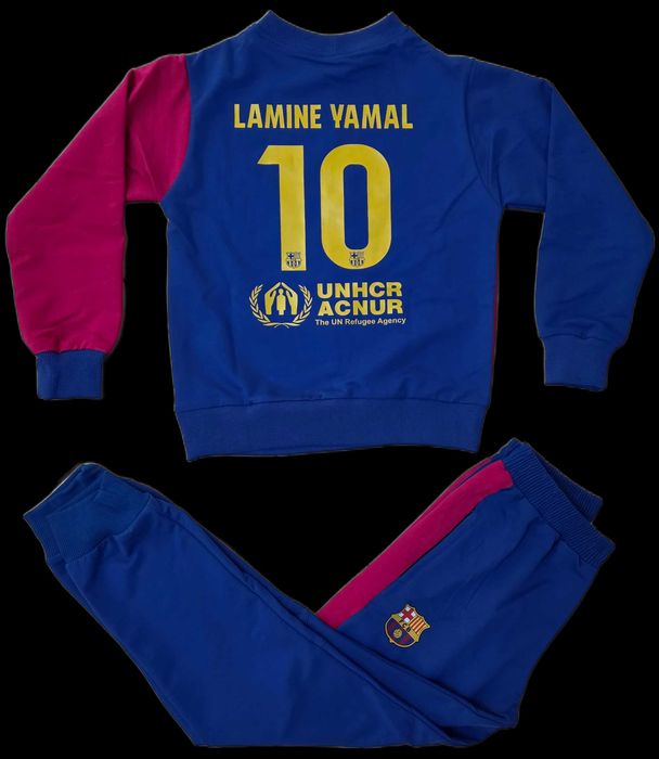 Ламин Ямал Памучен анцуг Блуза + Долнище сезон 25/26 Барселона Ново