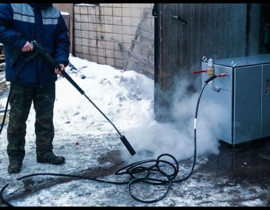 Разморозка/отогрев труб парагенератором