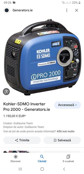 Generatoare Atlas COPCO  Yamaha 2kw