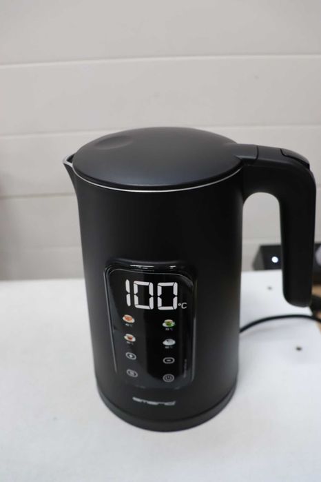 Чайник кана EMERIO, Неръждаема стомана 1,7L, 40-100C, Дисплей, 2200W