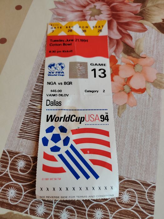 Билет от световно първенсто