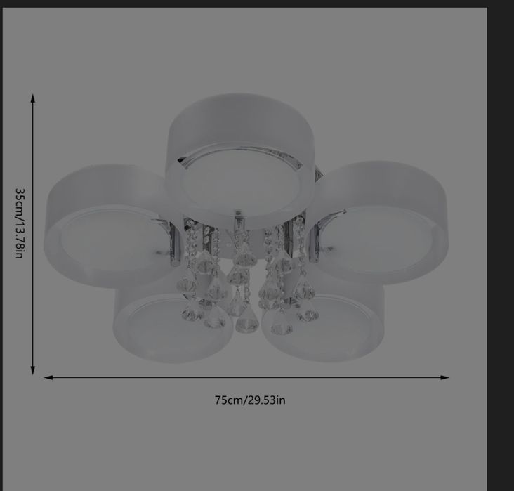 Lustra led cu telecomanda
