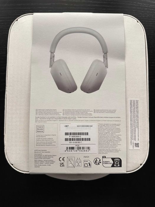 Casti Over the Ear Sony WH-1000XM6S, Wireless, Bluetooth, Hi-Res Audio, Noise cancelling, Autonomie 30 ore, Microfon, Alexa si Google Assistant