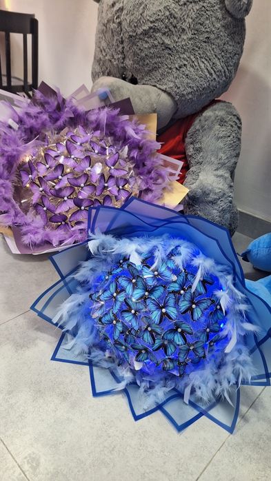 Букет из бабочек и шарик.. игрушки вариант ест buketlar  shar.oyinchoq