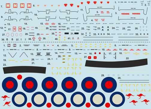 Декаль для сборной модели самолета Fairey Gannet (1/72, PRINT SCALE)