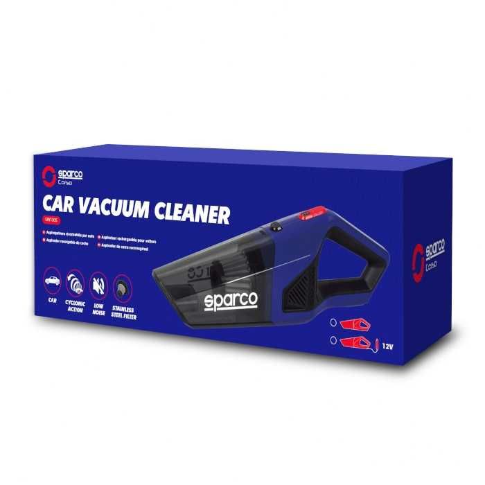 Мощна ръчна прахосмукачка за кола Sparco (12V) – С миещ се HEPA филтър