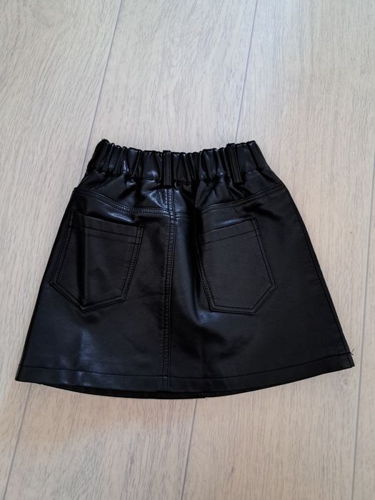 Детский эко кожа  юбка