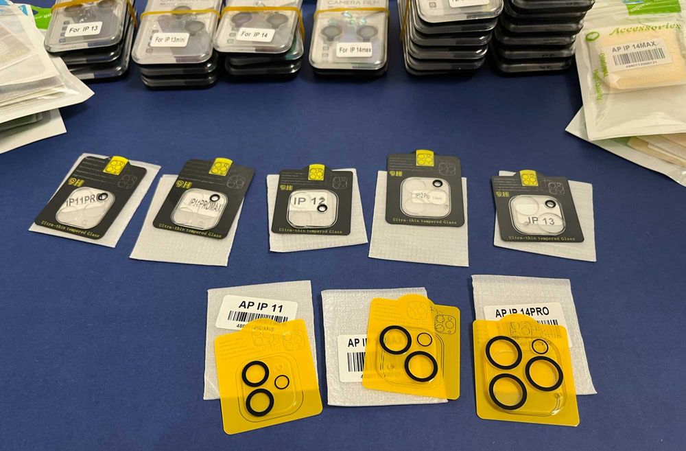 Folie sticla pentru camere iphone 12, 13, 14, 15, 16, 17, 17 Pro Max