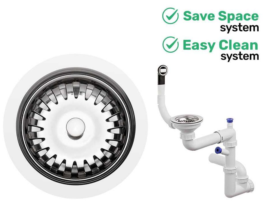 ПРОМО К-т КУХНЯ оферта топ кухненска гранитна мивка Осло 50 XXL Top