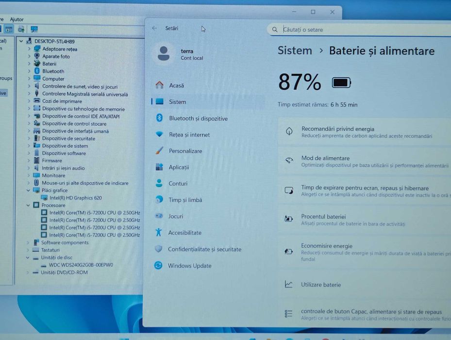 Laptop TERRA Mobile 1515 - Core i5 7200U / SSd 240GB - Windows 11 Pro