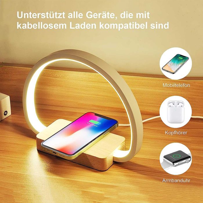 Сензорна димируема нощна лампа с функция за зареждане,3 нива на яркост