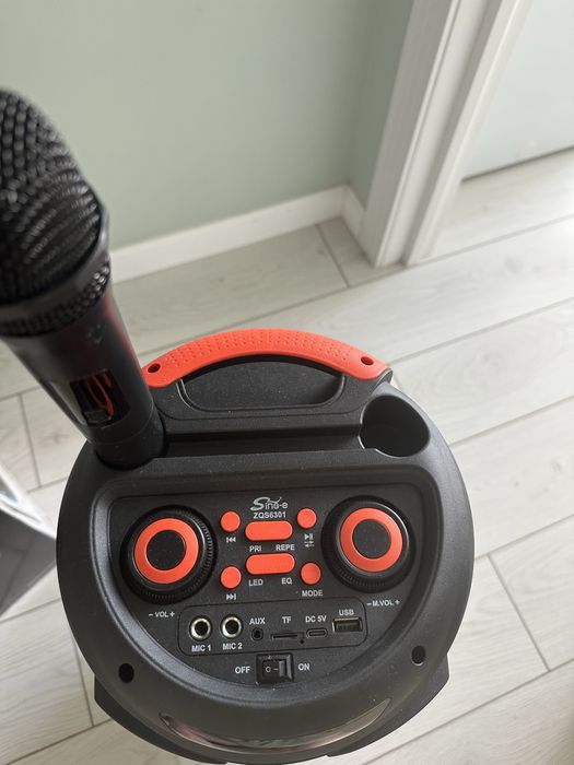 Колонка большая с микрофоном