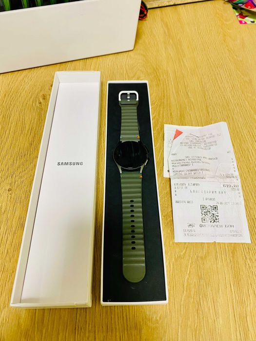 КАТО НОВ !!!  SAMSUNG Galaxy Watch 7 L300 Green 40 MM, GPS, WLAN, ПУЛСОМЕР, SPO2