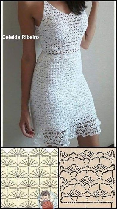 Rochii crochet facute manual, unice