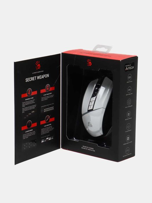Проводная игровая мышь Bloody W60MAX PANDA WHITE RGB Gaminig Mouse 1.4