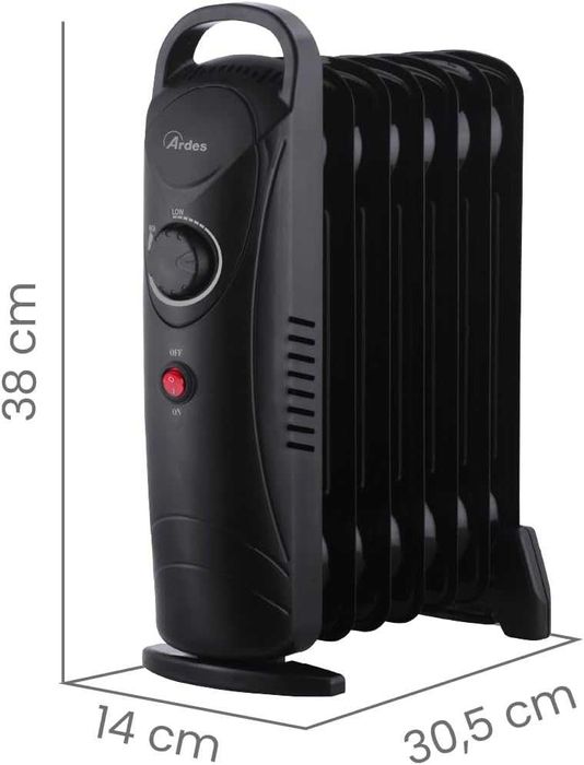 Мини електрически маслен радиатор Ardes AR4R07M2 800W, 25 м³
