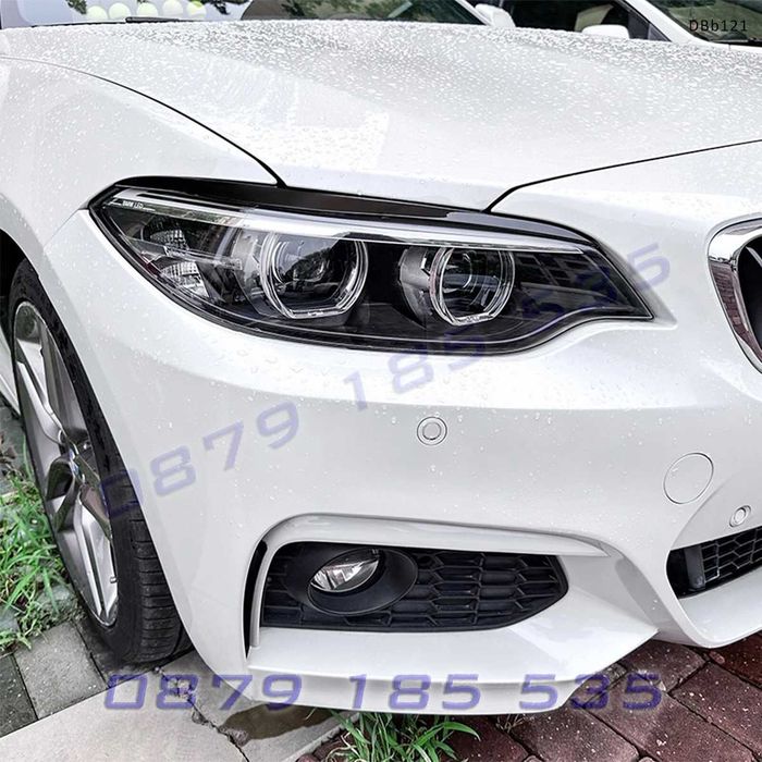 Вежди за фарове за BMW 2 F22 F23 2014-2019, черен гланц -DBb121 тунинг добавки бмв ф22 ф23