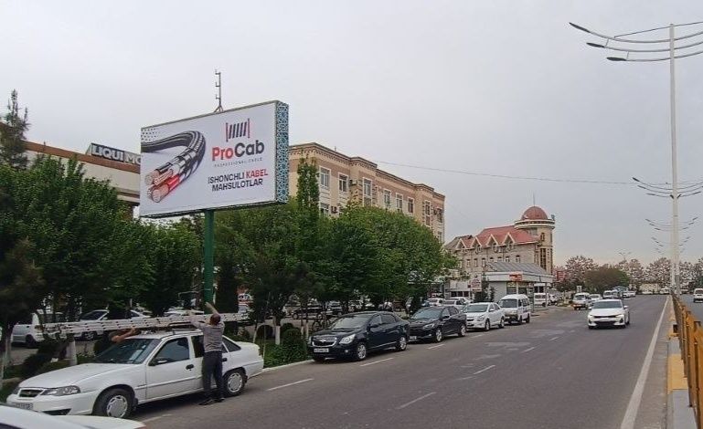 Andijonda bilbordlarda reklama//tashqi reklama xizmati