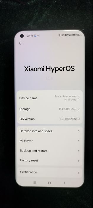 Mi 11 Ultra 12/512GB, HyperOS 2.0, 120x zoom kamera