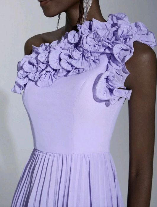 Rochie dama lunga de culoare lila